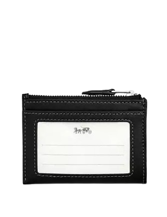 Coach Mini Skinny Id Case With Star Print Black