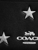 Coach Mini Skinny Id Case With Star Print Black