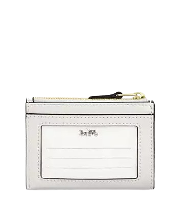 Coach Mini Skinny Id Case With Star Print Chalk 