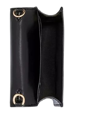 Coach Mini Wallet On A Chain In Signature Canvas Brown Black