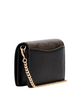 Coach Mini Wallet On A Chain In Signature Canvas Brown Black