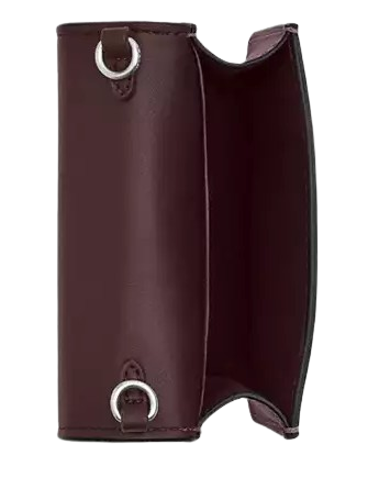 Coach Mini Wallet On A Chain With Bow Print Merlot