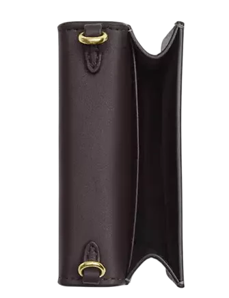 Coach Mini Wallet On A Chain With Cherry Print Black