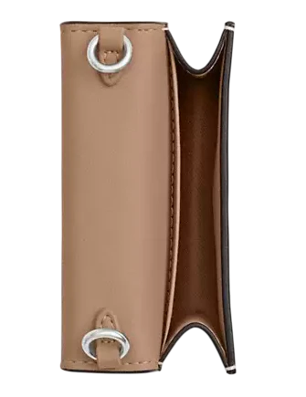 Coach Mini Wallet On A Chain With Cherry Print Chalk