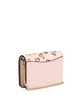 Coach Mini Wallet On A Chain With Rosette Print Blush 