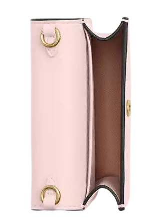 Coach Mini Wallet On A Chain With Rosette Print Blush 