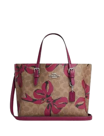 Coach floral highline tote sale