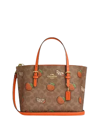 Coach Mollie Tote Bag CAQ65 モリー トート バッグ フルーツ柄 NWT Coach Mollie Tote Bag With Strawberry Print CAQ65 | eBay