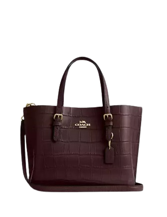Coach Mollie Tote Bag 25 Merlot