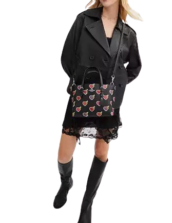 COACH◇Mollie トート 25 Heart Bolt Print CW435 COACH® Outlet | Mollie Tote Bag 25 With Heart Bolt Print