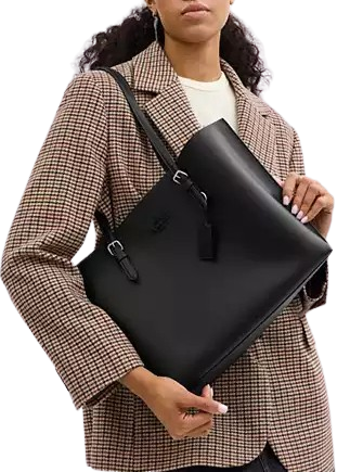 Coach Mollie Tote Bag Black Hardware