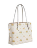 Coach Mollie Tote Bag With Floral Print Chalk