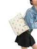 Coach Mollie Tote Bag With Floral Print Chalk