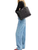 Coach Mollie Tote Bag With Star Print Black