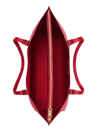Coach Mollie Tote Bold Red