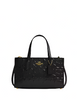 Coach Nina Small Tote Bag In Signature Leather Black 