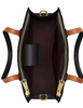 Coach Nina Small Tote Bag In Signature Leather Black 