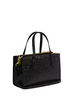 Coach Nina Small Tote Bag In Signature Leather Black 