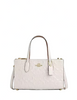 Coach Nina Small Tote Bag In Signature Leather Chalk