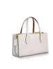 Coach Nina Small Tote Bag In Signature Leather Chalk
