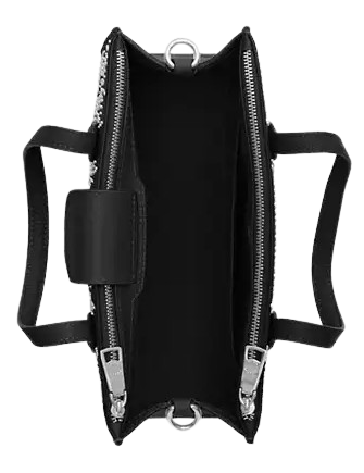 Coach Nina Small Tote Bag With Signature Rivets Black 