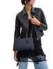 Coach Nina Small Tote Bag With Signature Rivets True Navy