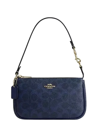 Coach Nolita 19 In Signature Canvas Navy