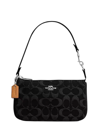 Coach Nolita 19 In Signature Denim Black