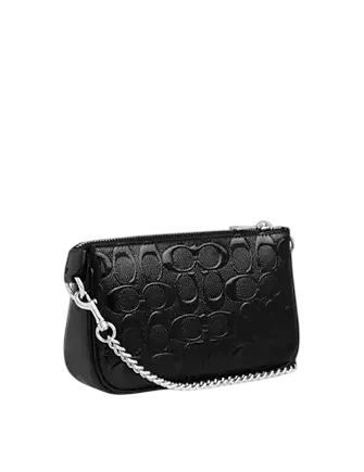 Coach Nolita 19 In Signature Leather With Heart Charm Black
