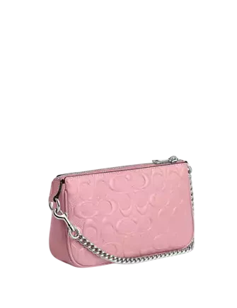 Coach Nolita 19 In Signature Leather With Heart Charm Pink