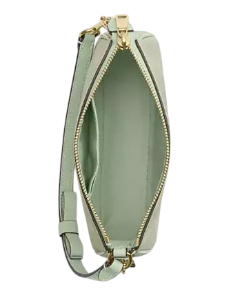 Coach Nolita 19 With Floral Print And Bow Pale Green