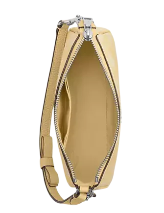 Coach Nolita 19 With Floral Print And Bow Washed Yellow