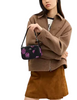 Coach Nolita 19 With Floral Print Black Purple