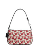 Coach Nolita 19 With Floral Print Chalk Black Red