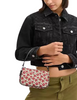 Coach Nolita 19 With Floral Print Chalk Black Red
