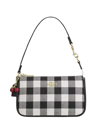 Coach Nolita 19 With Gingham Print And Charm