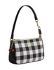 Coach Nolita 19 With Gingham Print And Charm Black White