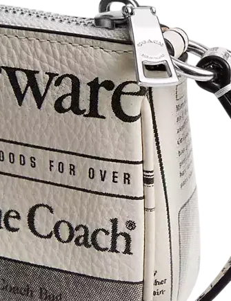 Coach Nolita 19 With Newspaper Print  Chalk 