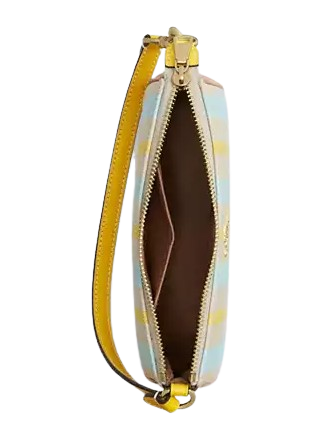 Coach Nolita 19 With Plaid Print Bright Maize 