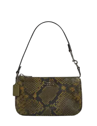 Coach Nolita 19 With Snake Print Olive