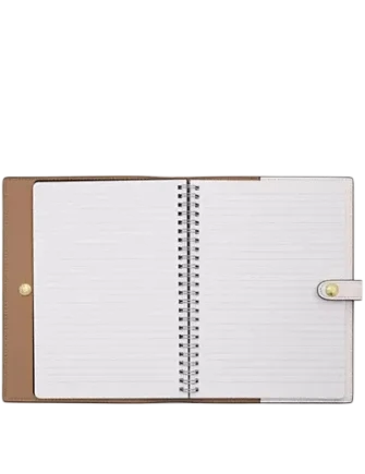 Coach Notebook In Signature Canvas White Chalk