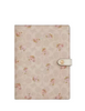 Coach Notebook In Signature Canvas With Floral Print Sand