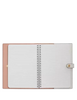 Coach Notebook In Signature Canvas With Floral Print Sand