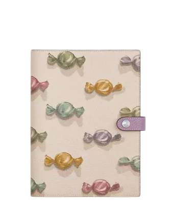 Coach Notebook With Candy Print