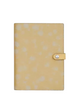 Coach Notebook With Floral Print Washed Yellow