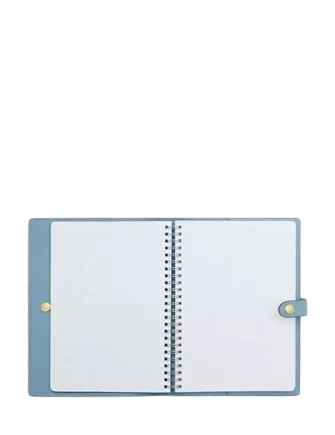 Coach Notebook With Gingham Print Blue