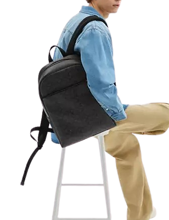Coach Owen Backpack In Signature Canvas Charcoal Black