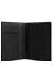 Coach Passport Card Case In Signature Canvas Charcoal Black