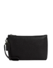 Coach Pebble Leather Pouch Black