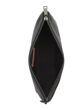 Coach Pebble Leather Pouch Black